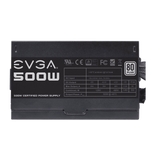 EVGA 500 W1 80+, 500W 3 Year Warranty Power Supply 100 W1 0500 KR