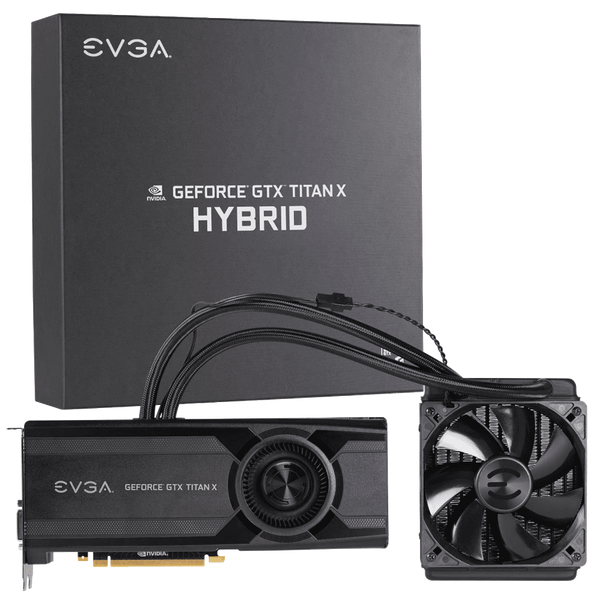 EVGA GeForce GTX Titan X Hybrid 12 GB GDDR5 Air Water Hybrid Graphics Card 12G P4 1999 KR