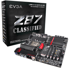 EVGA Z87 Classified (LGA1150) Haswell, EATX, 4 DIMM Dual Channel DDR3 2666MHz Motherboard (152 HW E878 KR)