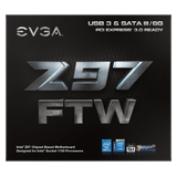 EVGA Z97 FTW LGA1150 ATX 4 DIMM Dual Channel DDR3 2666MHz Motherboard 142 HR E977 KR