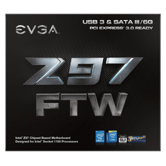 EVGA Z97 FTW LGA1150 ATX 4 DIMM Dual Channel DDR3 2666MHz Motherboard 142 HR E977 KR