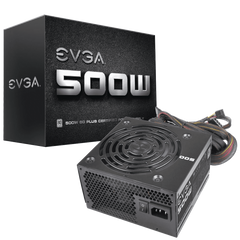 EVGA 500 W1 80+, 500W 3 Year Warranty Power Supply 100 W1 0500 KR